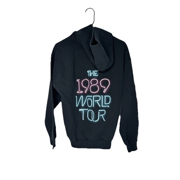 Taylor Swift 1989 World Tour Hoodie Medium Black - Picture 2 of 2